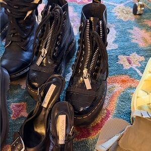 Dr. Martens platforms croc embossed